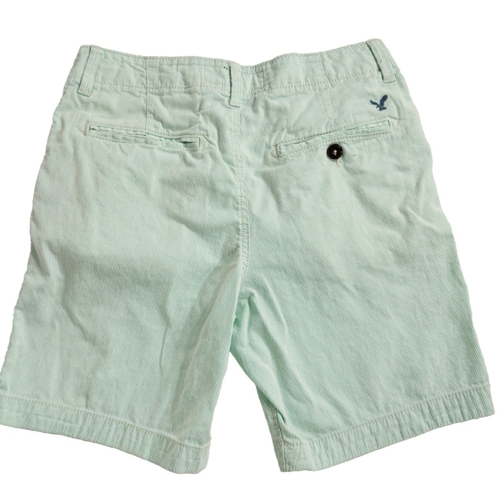 x American Eagle Outfitters Shorts Men's 30 Chino Green Stripe Preppy